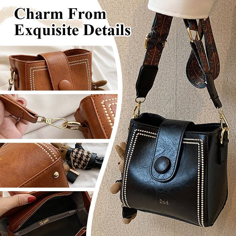 🎁LAST DAY SALE👜Vintage Fashion Bag with Adjustable Wider Shoulder Strap