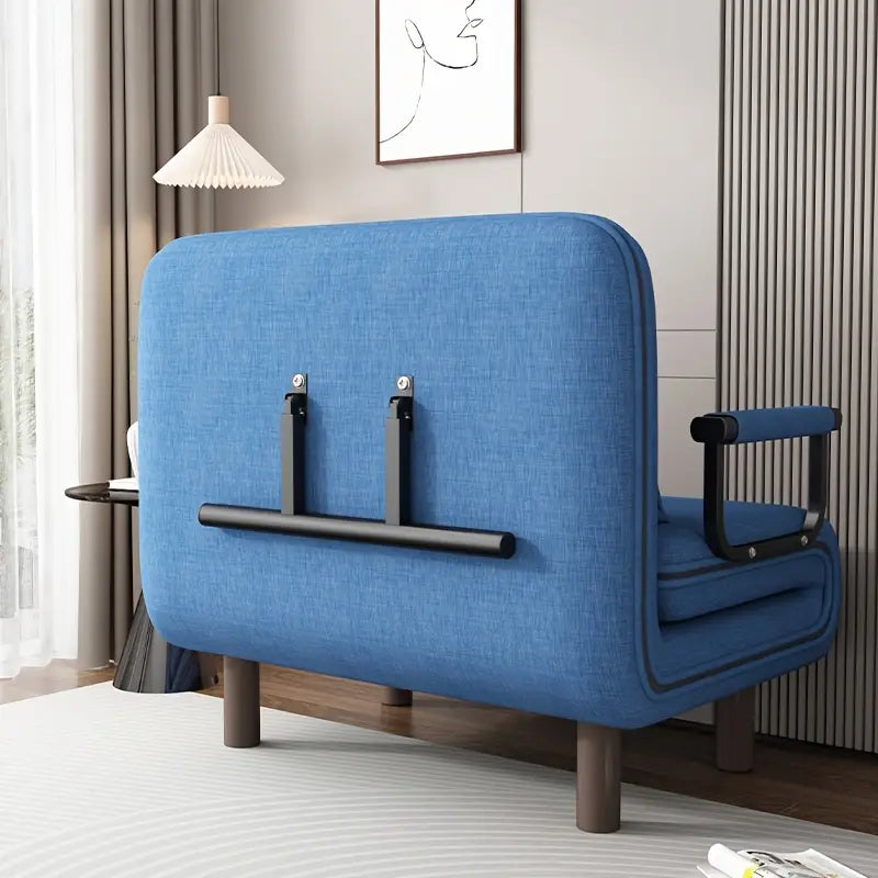 KOMFOTT Convertible Sleeper Chair Bed, 4-in-1 Folding Sofa Bed with 6-Position Adjustable Backrest, Upholstered Chaise Lounge with Removable Pillow, Leisure Recliner Lounge Couch