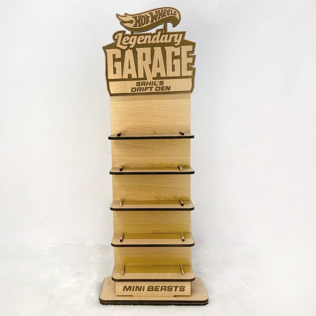 5-Story Wooden Display Garage for Diecast Cars