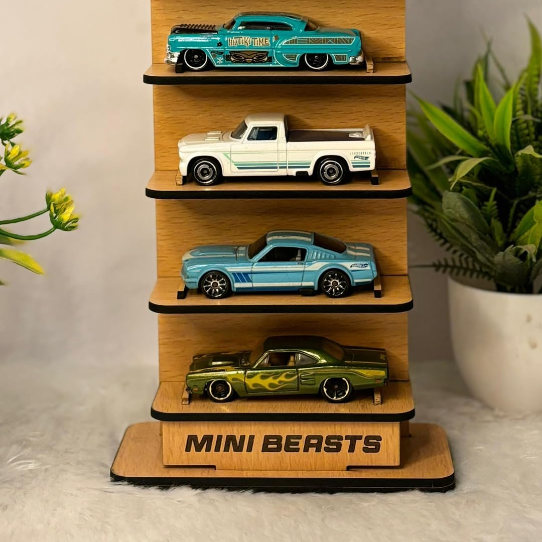 5-Story Wooden Display Garage for Diecast Cars