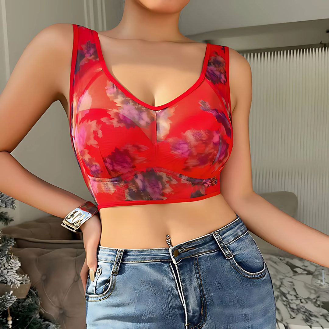 Pack Of 6 Ice Silk Lace Cooling Summer Bra