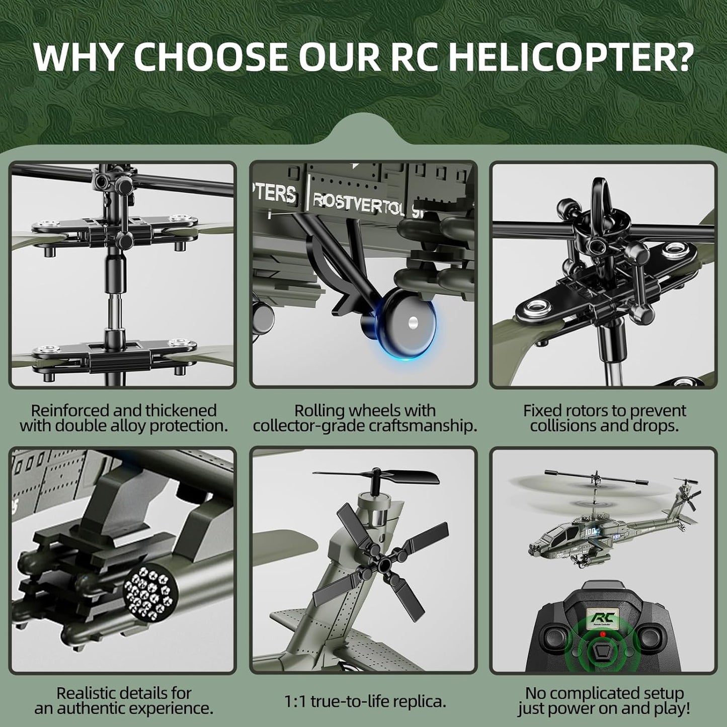 Remote-controlled attack helicopter