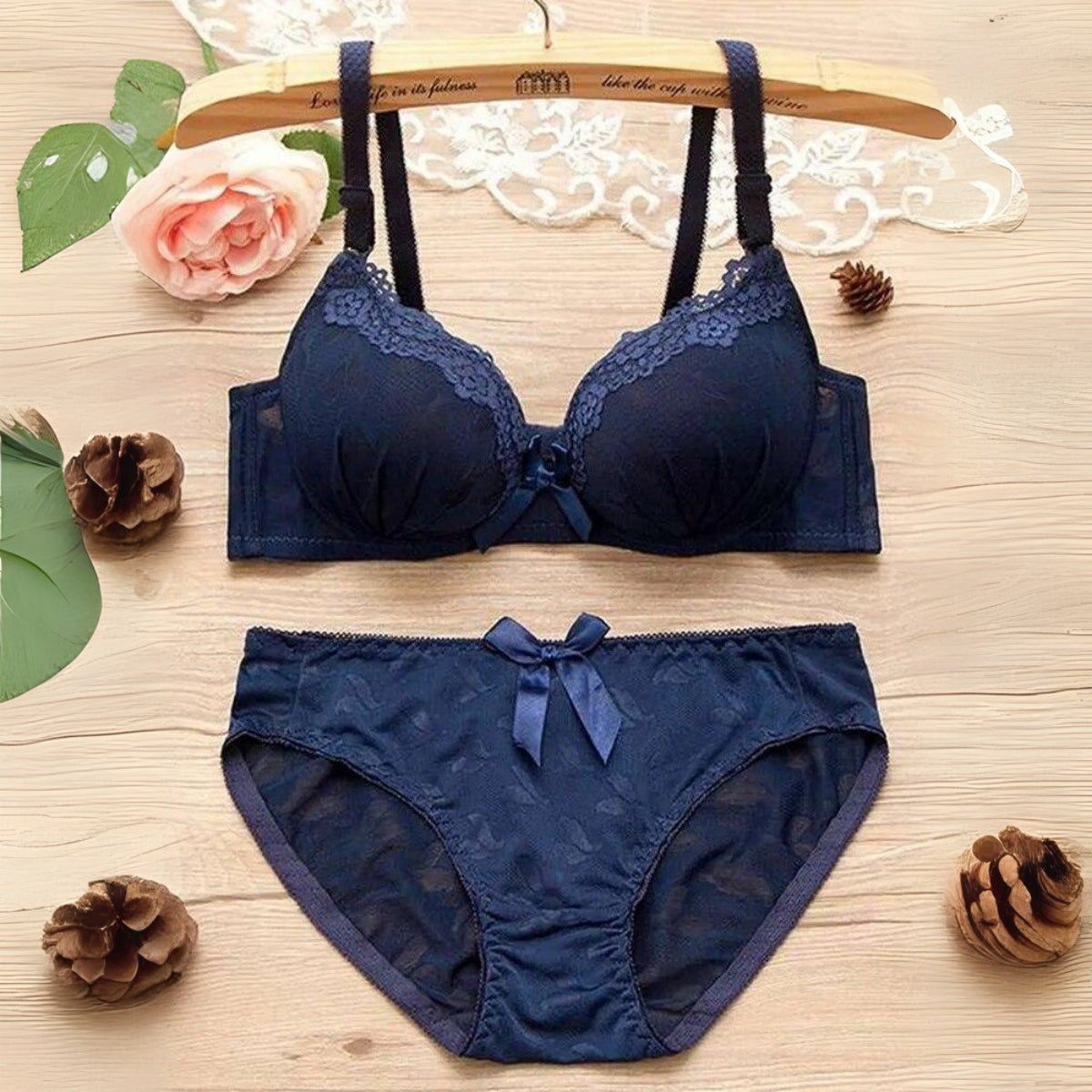 (Pack of 6) Women's Bra Panty Lingerie Set for Girl's Combo | L-01