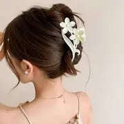 3pc Bohemian Style Resin Flower Hair Claw Clip