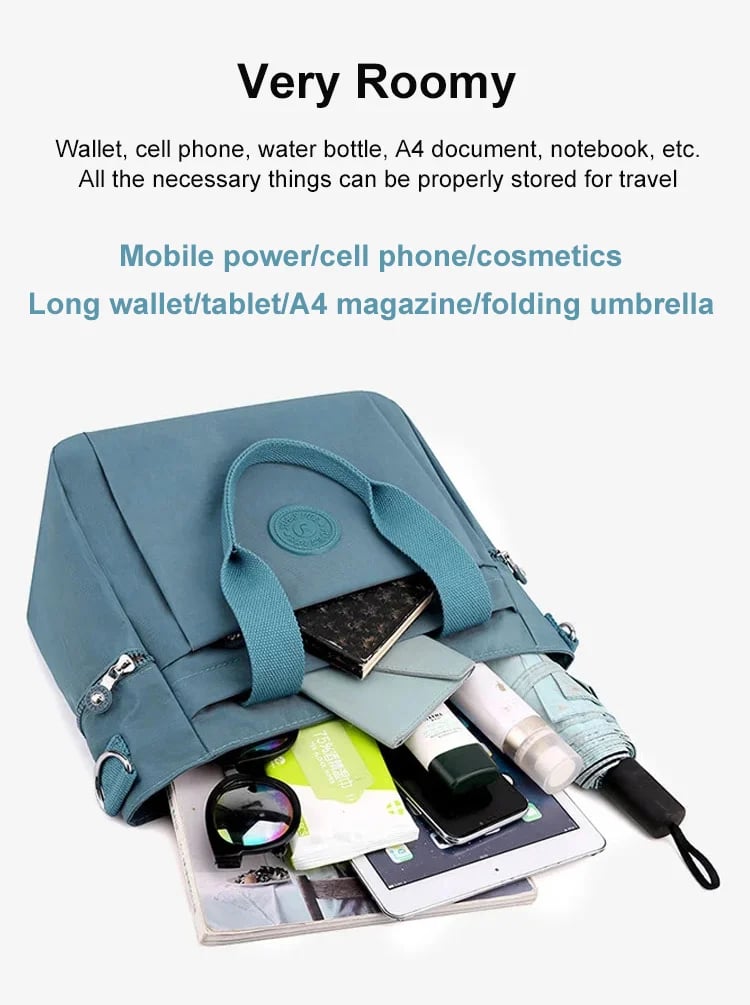 Female multi-color large-capacity tote bag