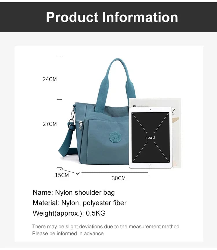 Female multi-color large-capacity tote bag