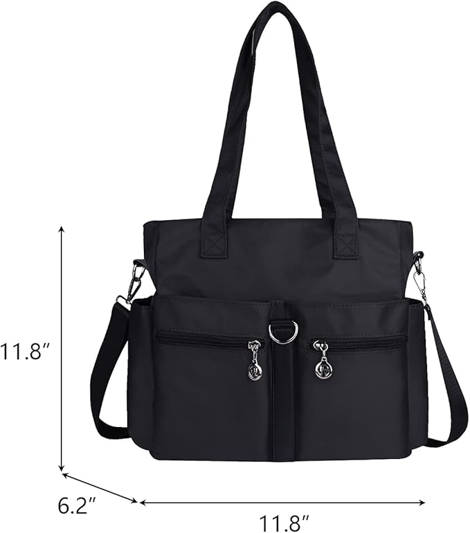 Multipockets Tote Bags Waterproof Purses and Handbags Large Crossbody Bags