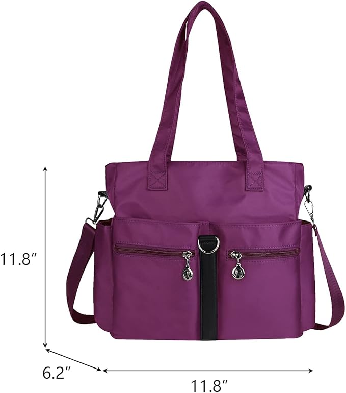 Multipockets Tote Bags Waterproof Purses and Handbags Large Crossbody Bags