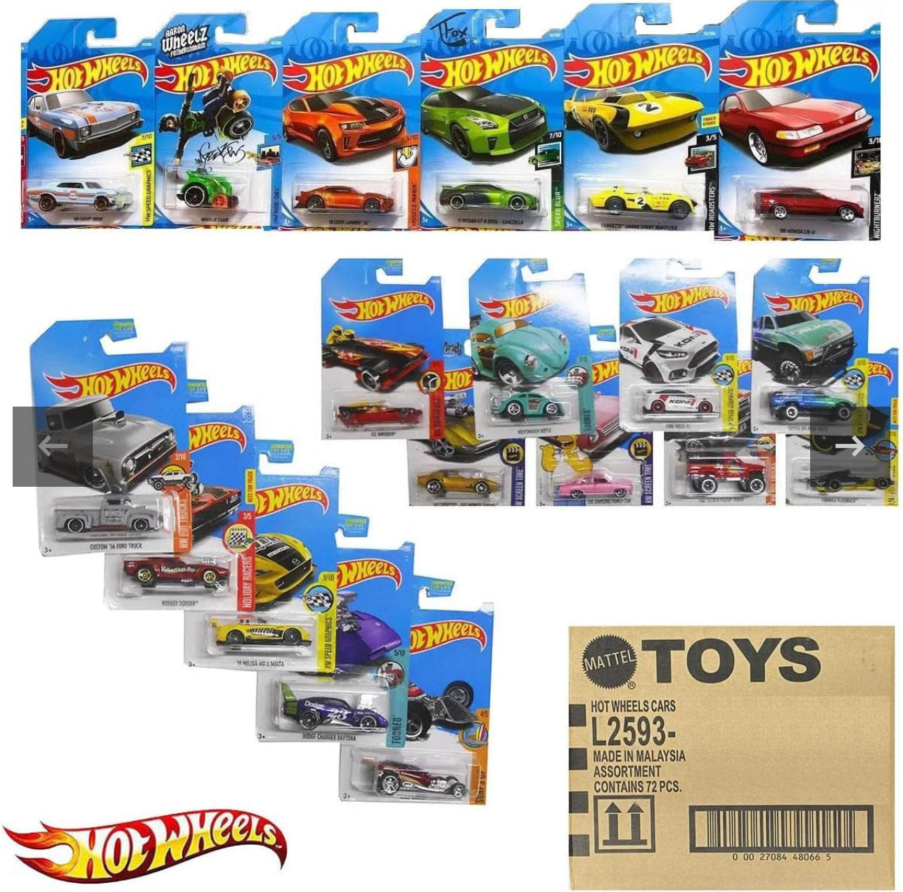 Hot Wheels - Mattel Die Cast Cars (Random 5 pc)