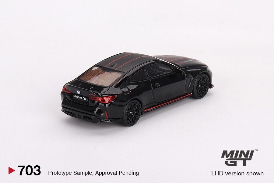 Mini GT 1:64 BMW M4 CSL Black Sapphire #703