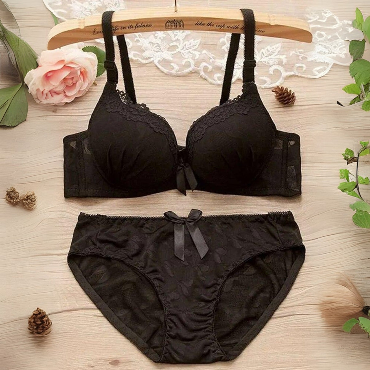 (Pack of 6) Women's Bra Panty Lingerie Set for Girl's Combo | L-01