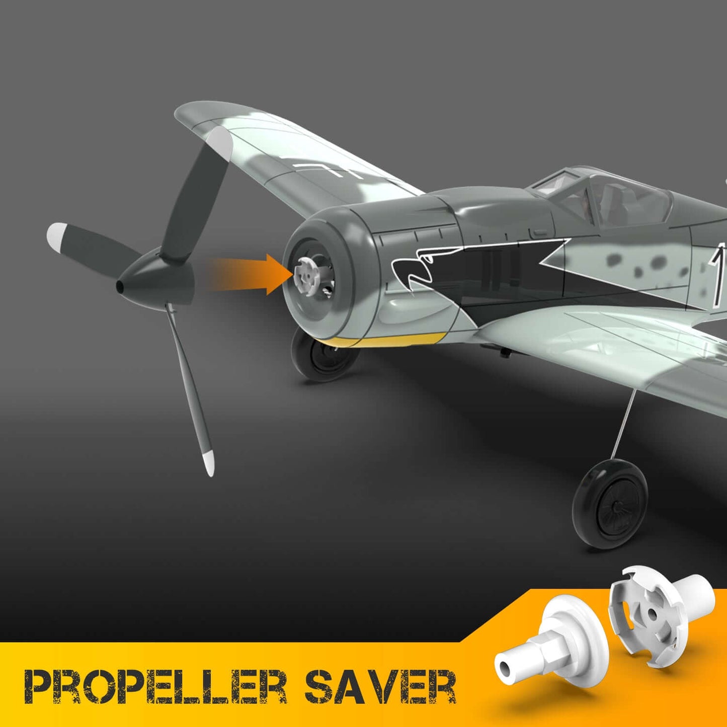 Volantex RC 2.4GHz German Warplane with Gyro Stabilization & One-Key Aerobatics