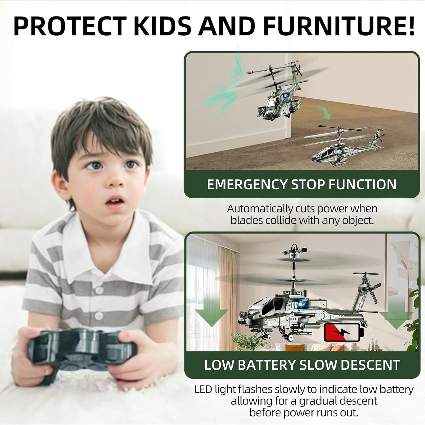 Remote-controlled attack helicopter