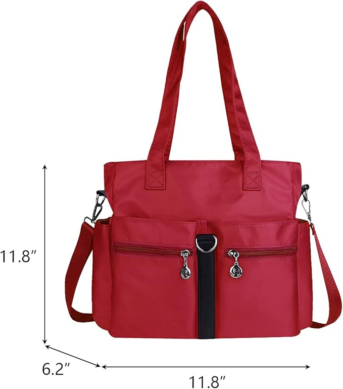 Multipockets Tote Bags Waterproof Purses and Handbags Large Crossbody Bags