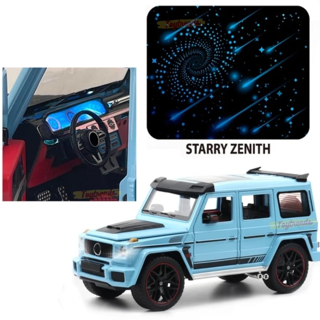 1/18 Pullback G Wagon Brabus, Die Cast Brabus with Lights, Door Open Car, Collectible Toy Car Series