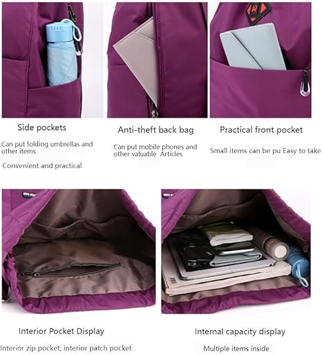 Foldable Large Capacity Dry-Wet Separation Travel Sports Backpack