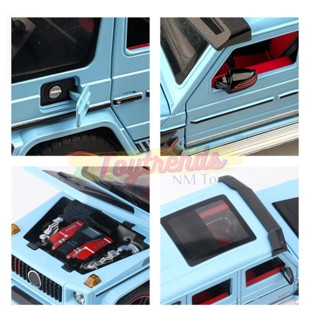 1/18 Pullback G Wagon Brabus, Die Cast Brabus with Lights, Door Open Car, Collectible Toy Car Series
