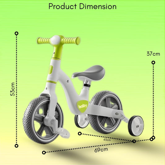 2‑in‑1 Elegant Balance Bike & Tricycle