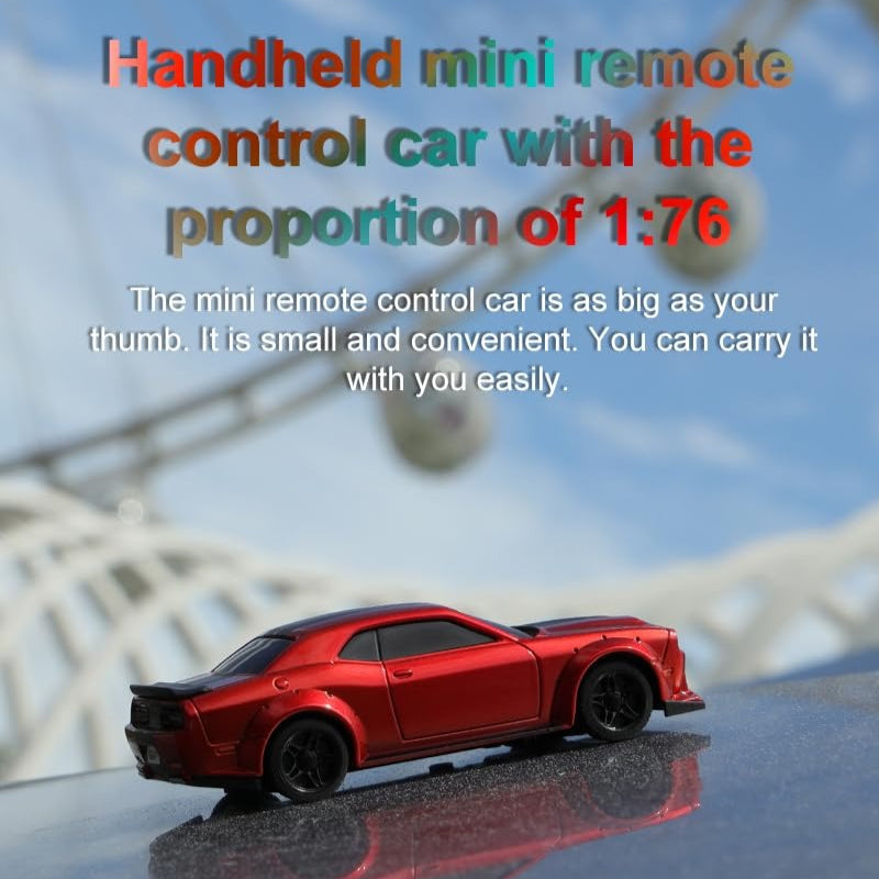 Turbo Racing C75 1:76 Scale Mini RC Car Full Proportional RTR 2.4GHZ Remote Control Type-C Charging (Red) (No Cod Allowed On This Product) - Prepaid Orders Only