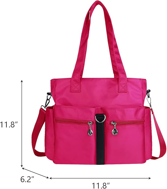 Multipockets Tote Bags Waterproof Purses and Handbags Large Crossbody Bags
