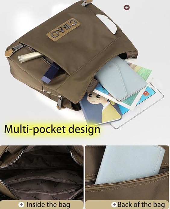 French Nylon Crossbody Bag