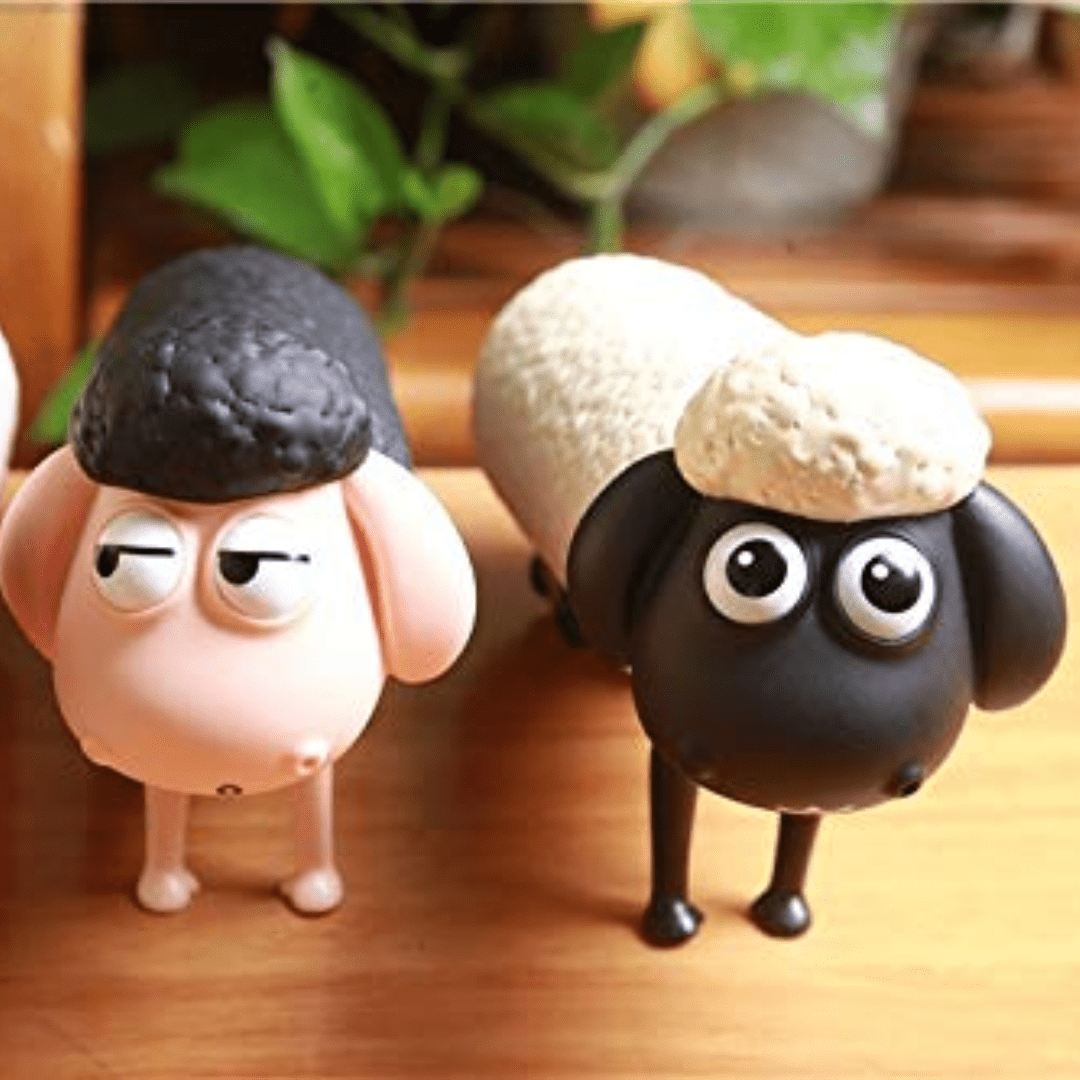 Cute Sheep Glass Water Bottle