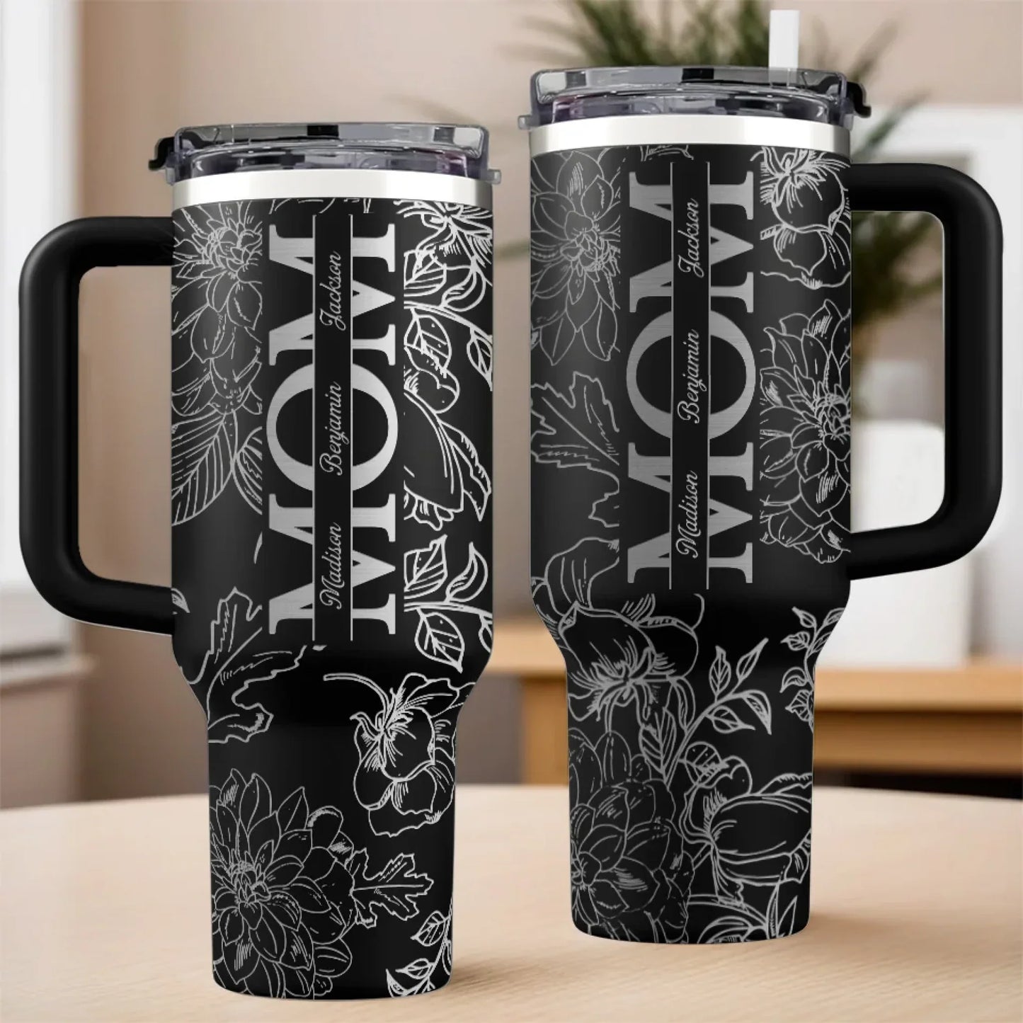 40oz Tumbler With Handle - Mother's Day, Gift For Mom, Grandma
