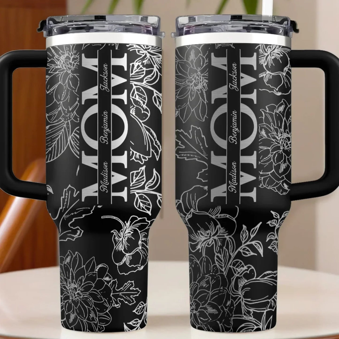 40oz Tumbler With Handle - Mother's Day, Gift For Mom, Grandma