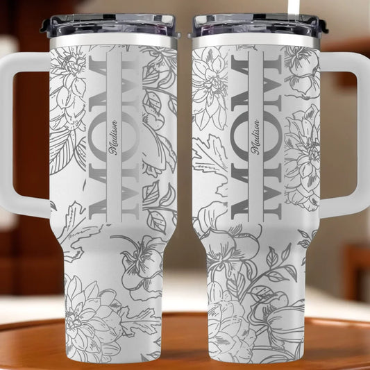 40oz Tumbler With Handle - Mother's Day, Gift For Mom, Grandma