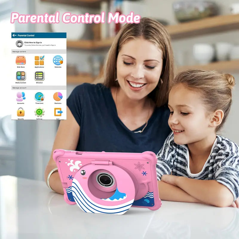7-Inch Android Tablet with Multi-Color ABS Case, Dual Camera, WiFi, Stereo Speakers