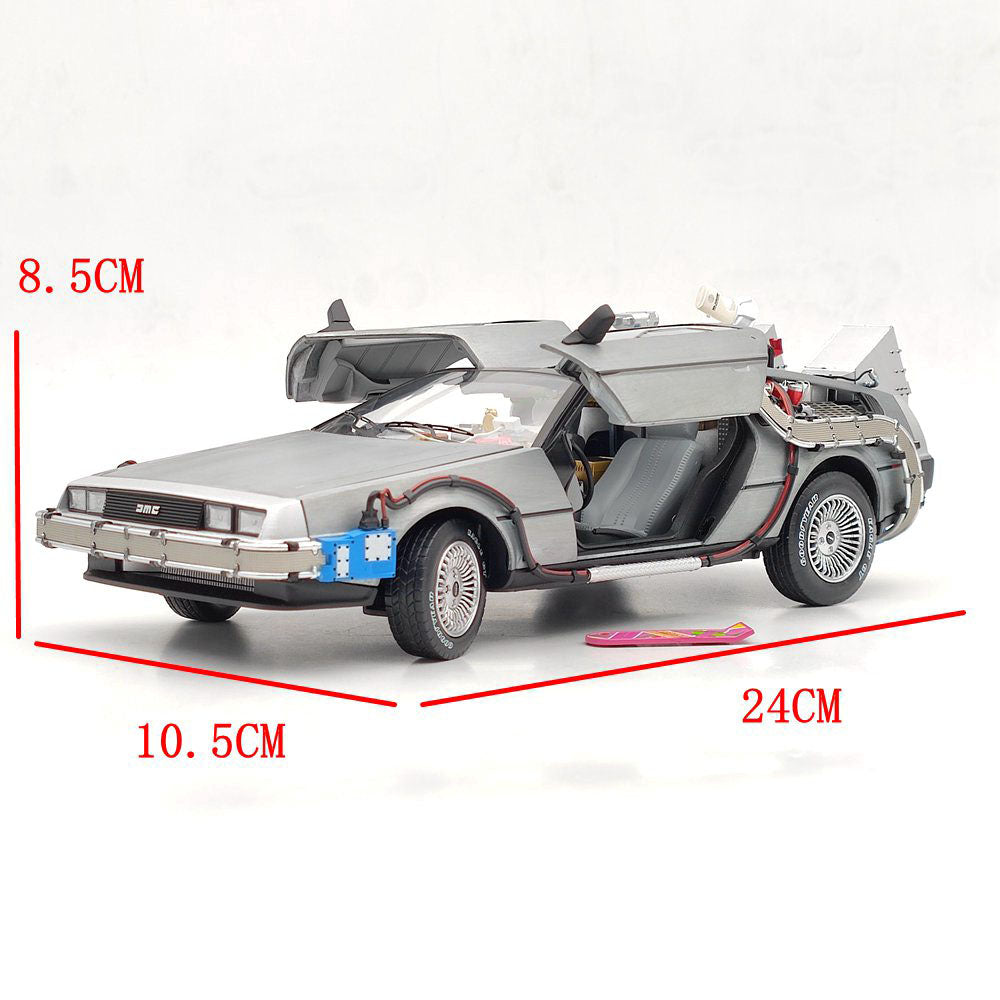 Hot Wheels 1/18 Elite Back To The Future Time Machine BCJ97 Diecast Model Car Collection Auto Gift In stock