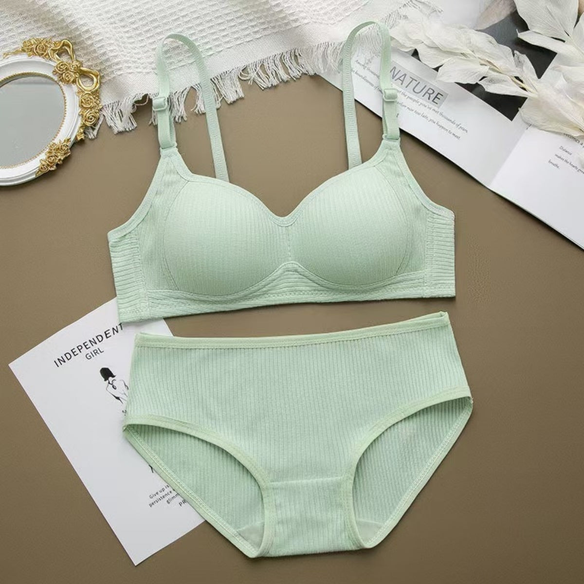 (Pack of 6) Women's Bra Panty Lingerie Set for Girl's Combo -by Zivina | L-32