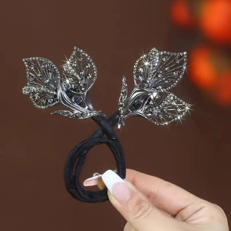3pc Retro Calla Lily Flying Leaf Hair Accessory