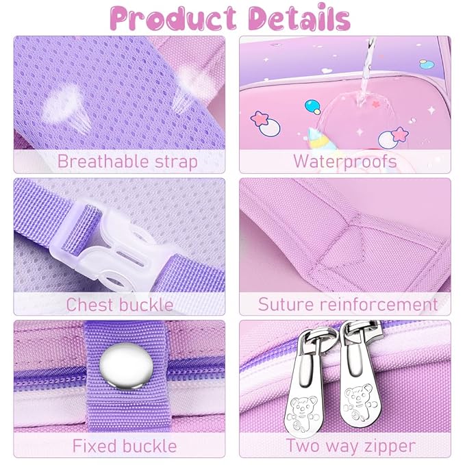 Mumma Mall - Kid’s 3D School Bag🧳 | Light & Weight🌬️ | Soft & Durable🛡️ | Waterproof💦