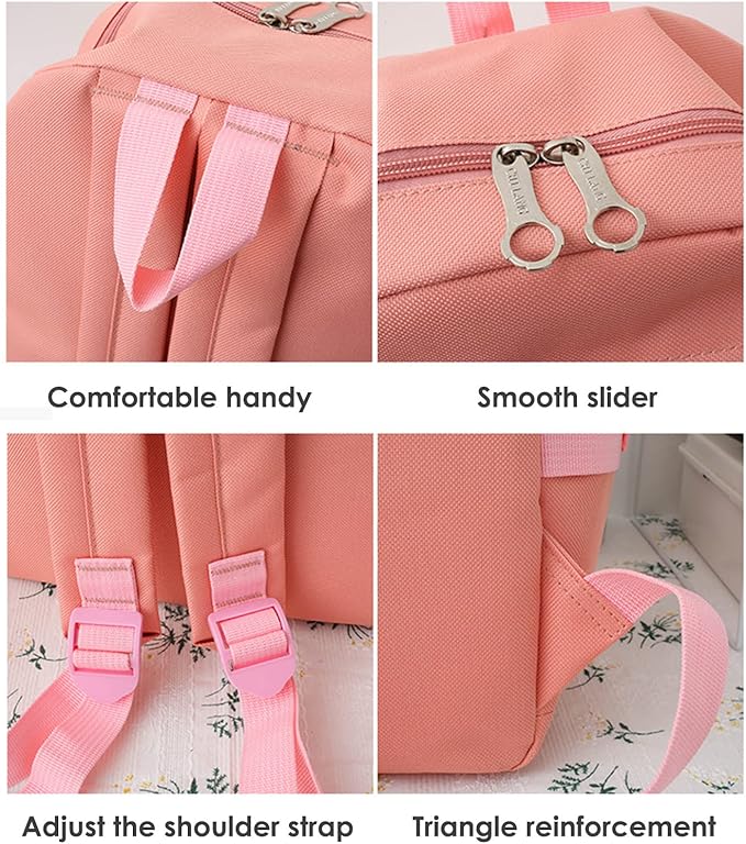 4PcsSet Kawaii Women Backpack