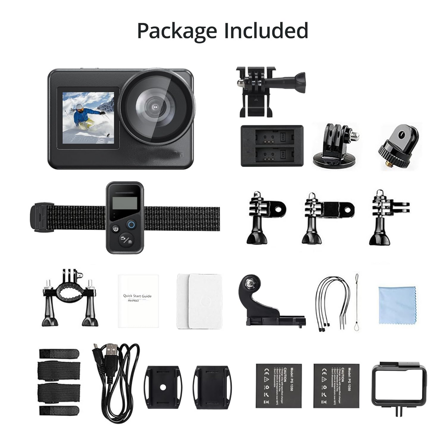 Akaso Brave 7 4K Action Camera Waterproof Body & EIS Stabilization