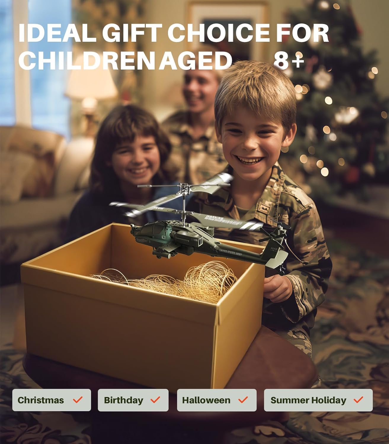 Remote-controlled attack helicopter