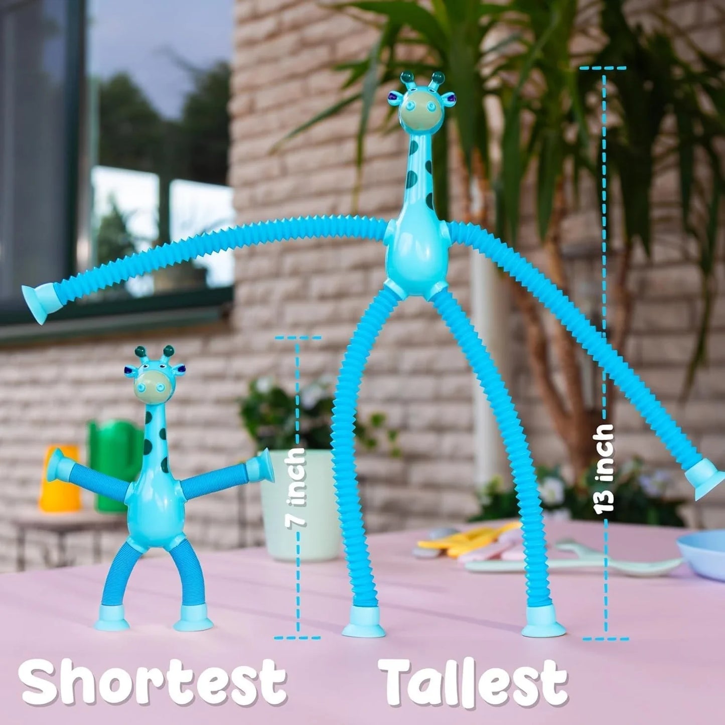 StretchyGiraffe™ – Sensory Suction Toy | Pull, Pop & Play | Soothes, Stimulates & Strengthens