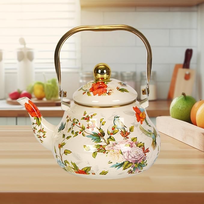 Tea Kettle with Handle Multiuse Coffee Pot for Household Party Coffee 2.5L