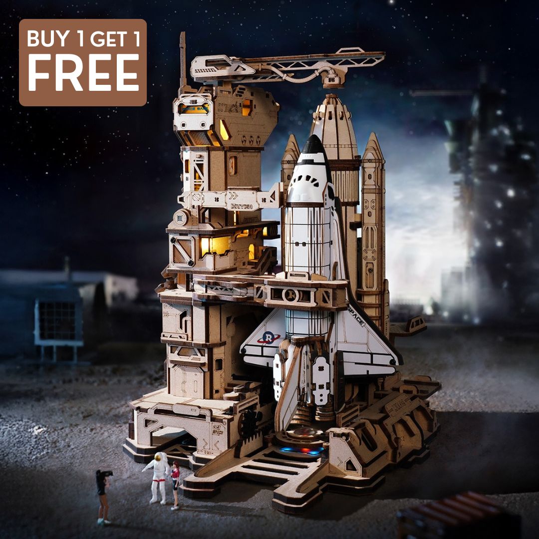 Space Shuttle™️- Wooden 3D Puzzle Kit