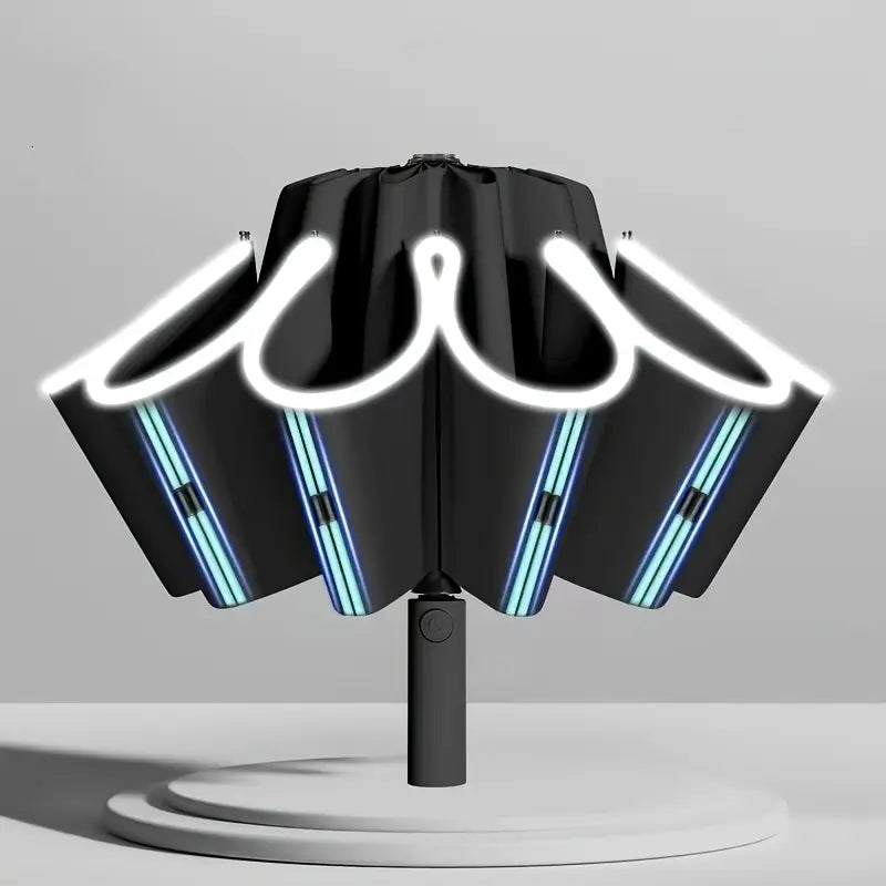Premium Reverse Auto Umbrella with Double Skeleton & Night Reflector