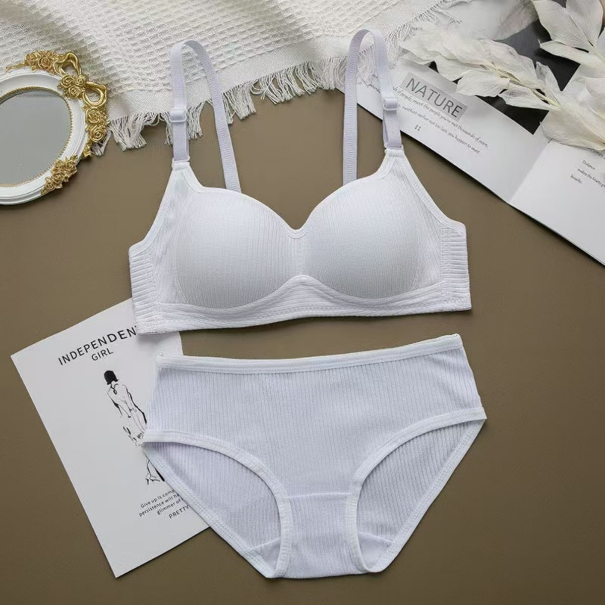 (Pack of 6) Women's Bra Panty Lingerie Set for Girl's Combo -by Zivina | L-32