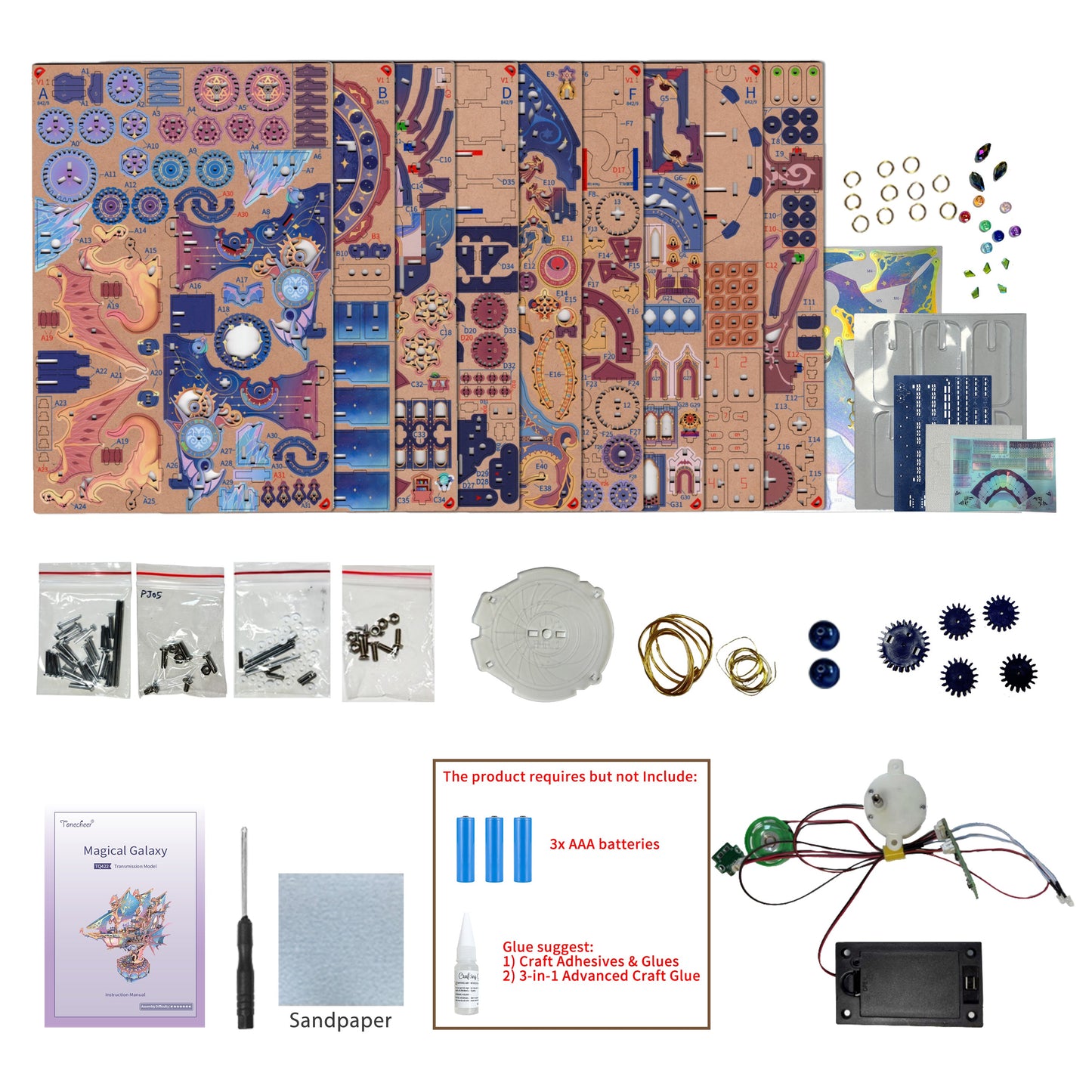 3D Puzzle Transmission Model Kit (Magical Galaxy)