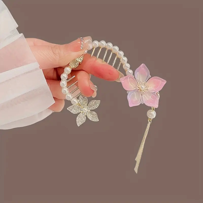 3pcs Vintage Zinc Alloy Tassel Claw Clip Set