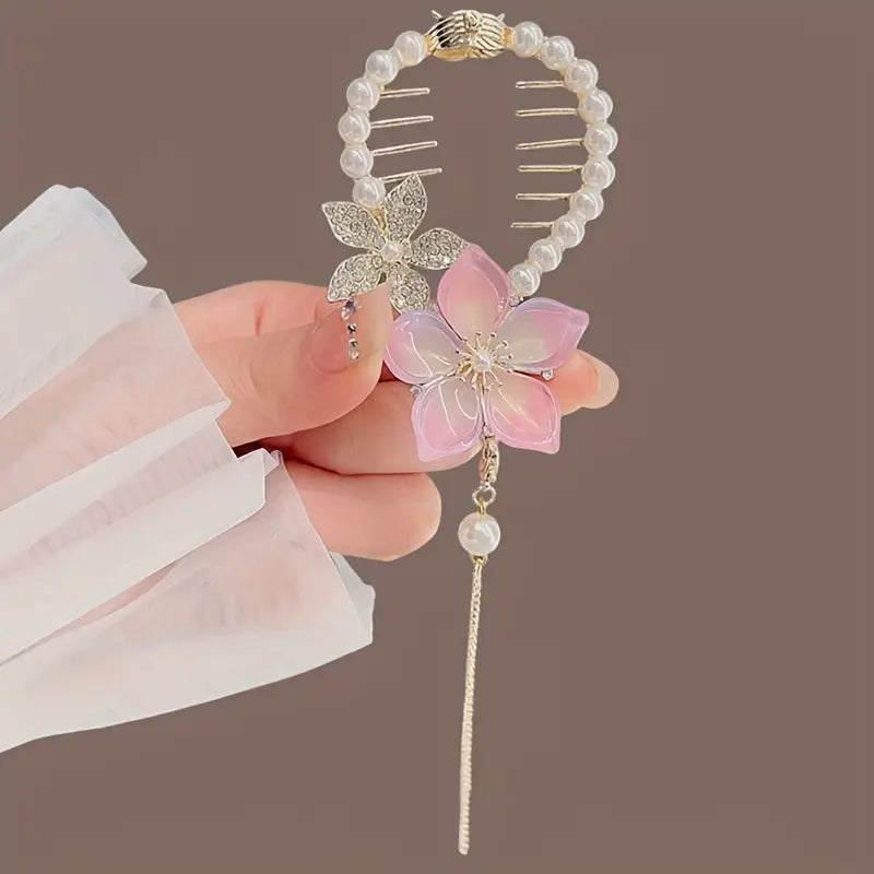 3pcs Vintage Zinc Alloy Tassel Claw Clip Set
