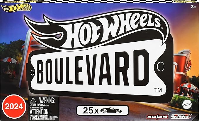 Hot Wheels Boulevard 25-Car Factory Set, 25 Premium 1:64 Scale Die-Cast