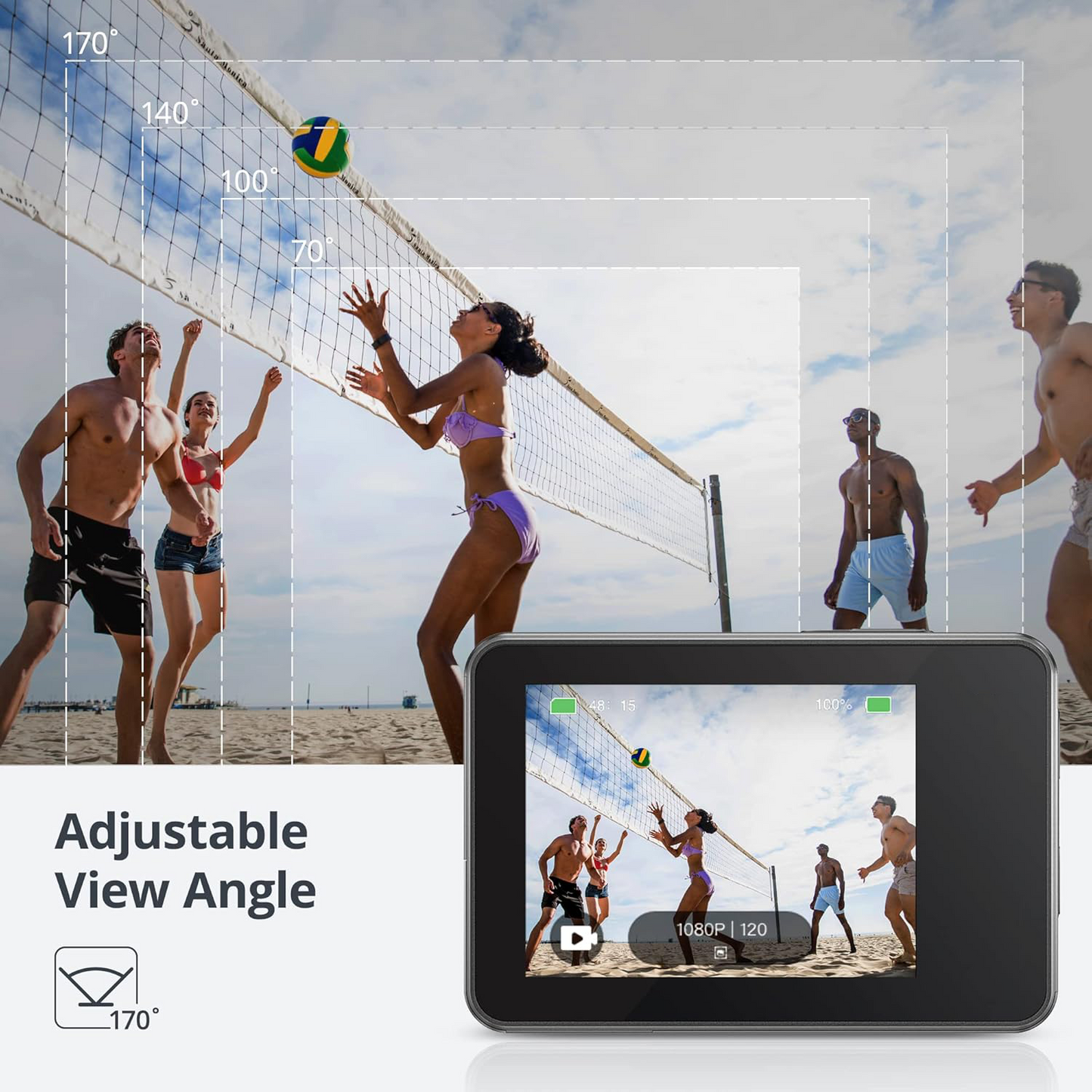 Akaso Brave 7 4K Action Camera Waterproof Body & EIS Stabilization