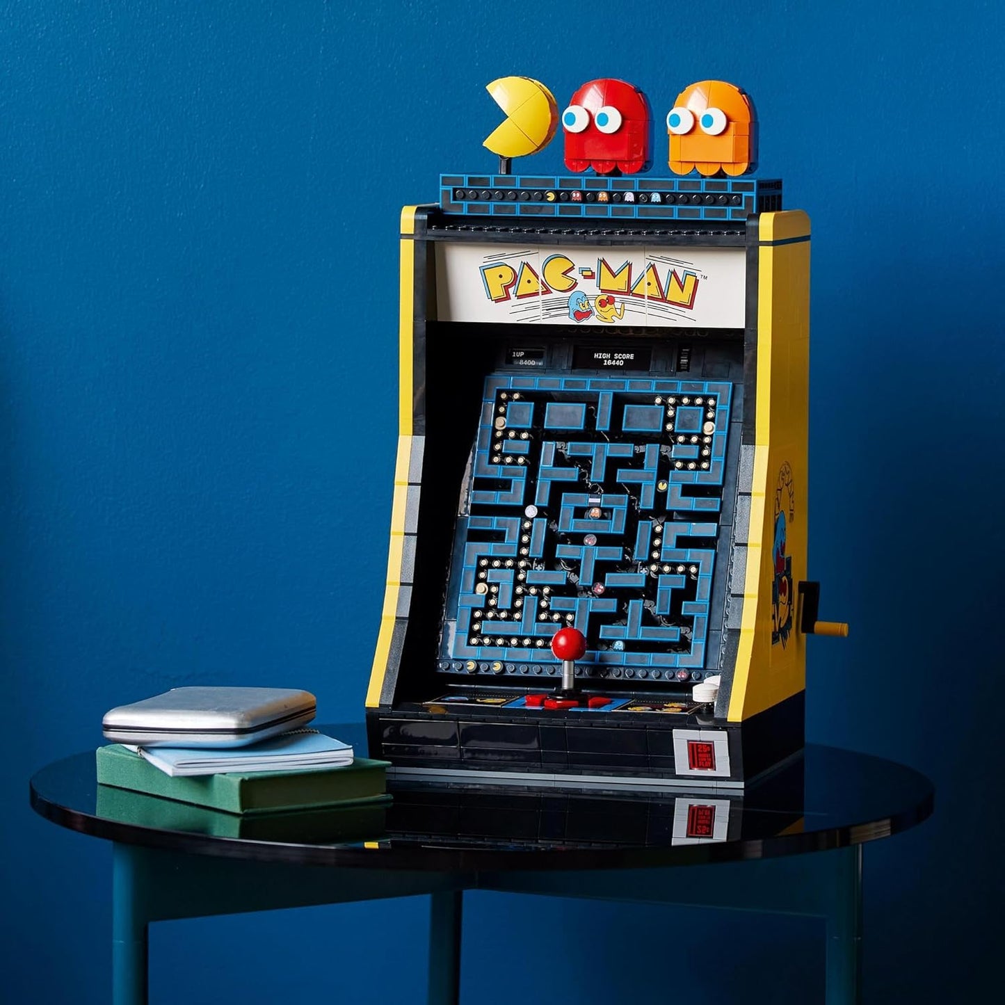 PAC-MAN Arcade Game, Model Kit for Adults to Build Game Machine with Characters 10323 Icons