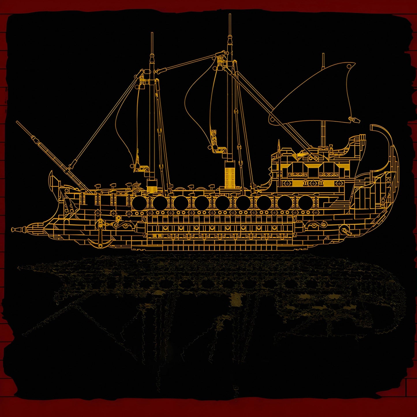 ANCIENT VIKING WARSHIP | 2074PCS