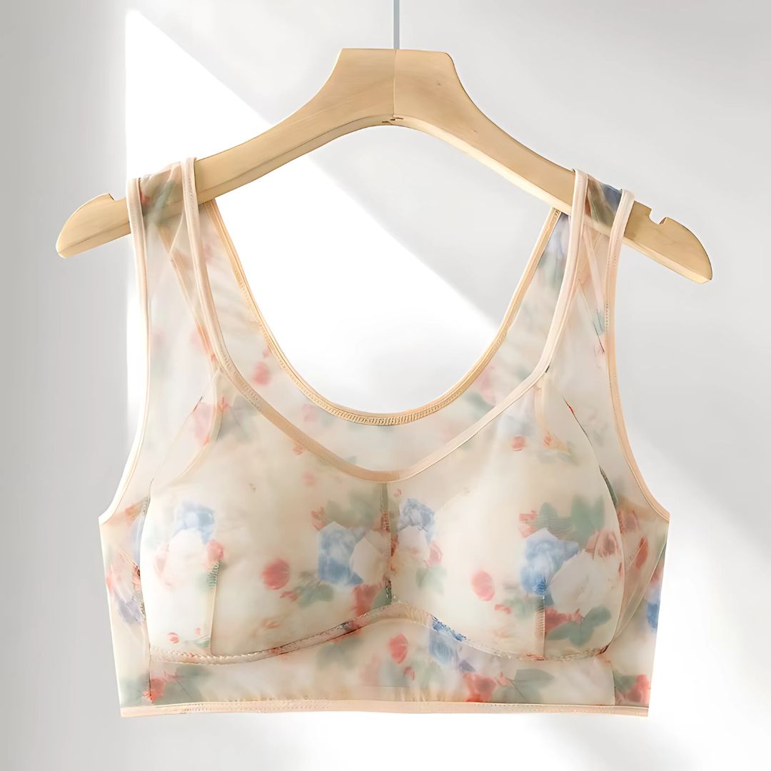 Pack Of 6 Ice Silk Lace Cooling Summer Bra